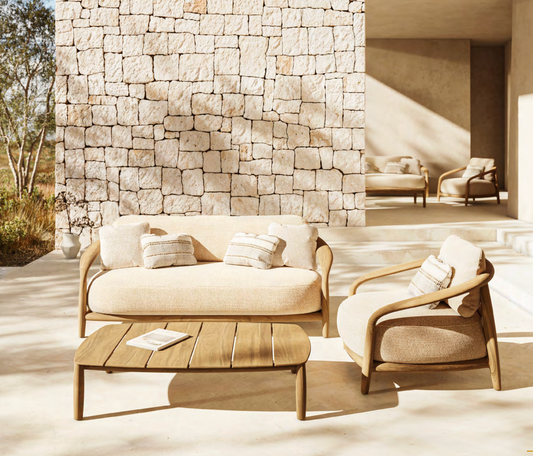 Colección Fusta para Terrazas, diseño cálido, madera y minimalismo.