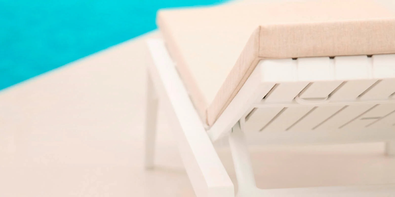 Tumbonas con acolchado de exterior