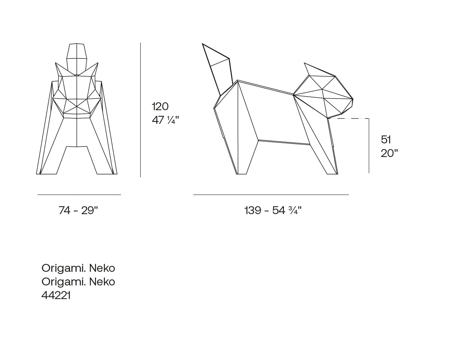 ORIGAMI Neko & Koneko