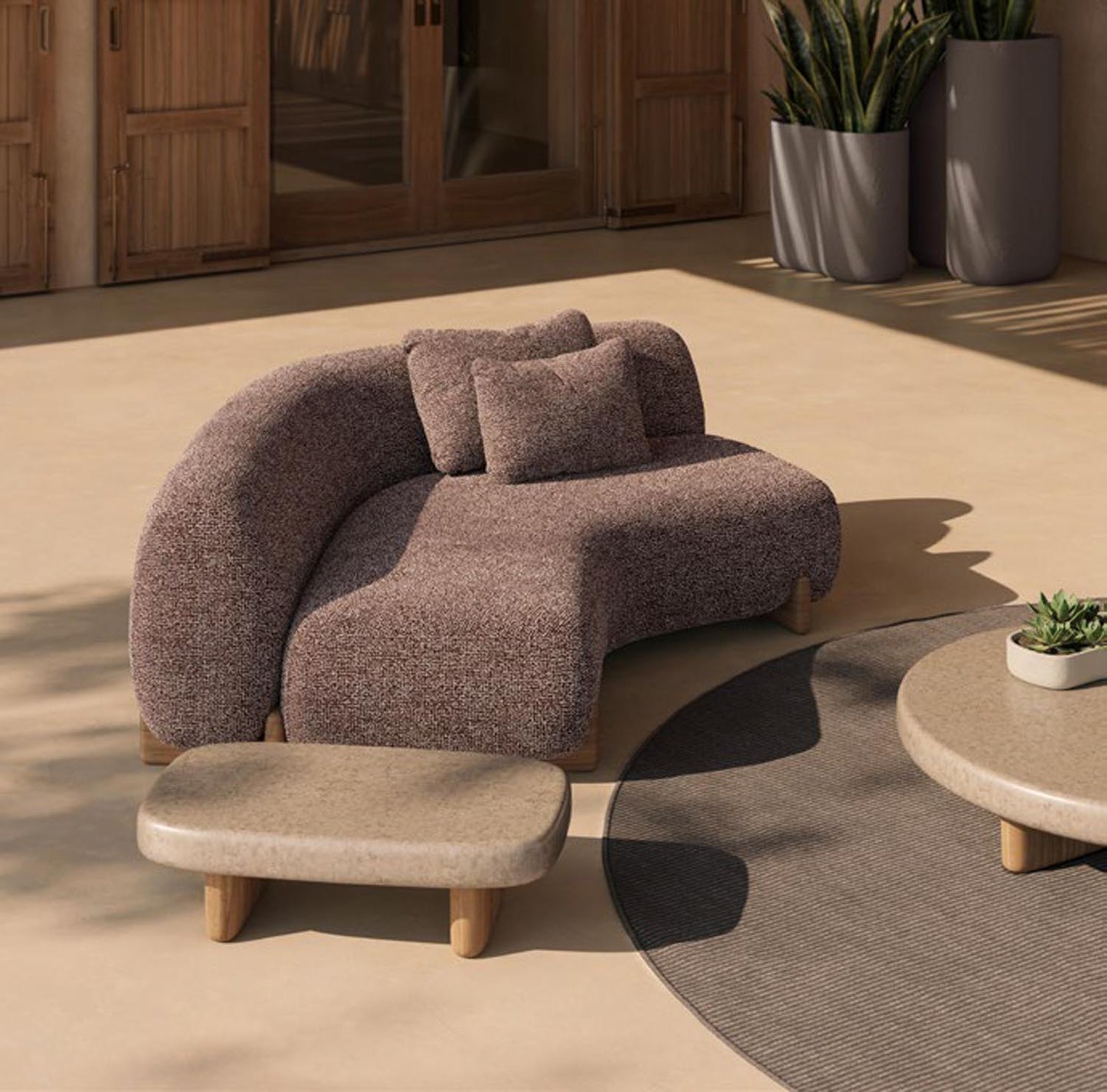 Mesa Centro 80cm exterior - Milos