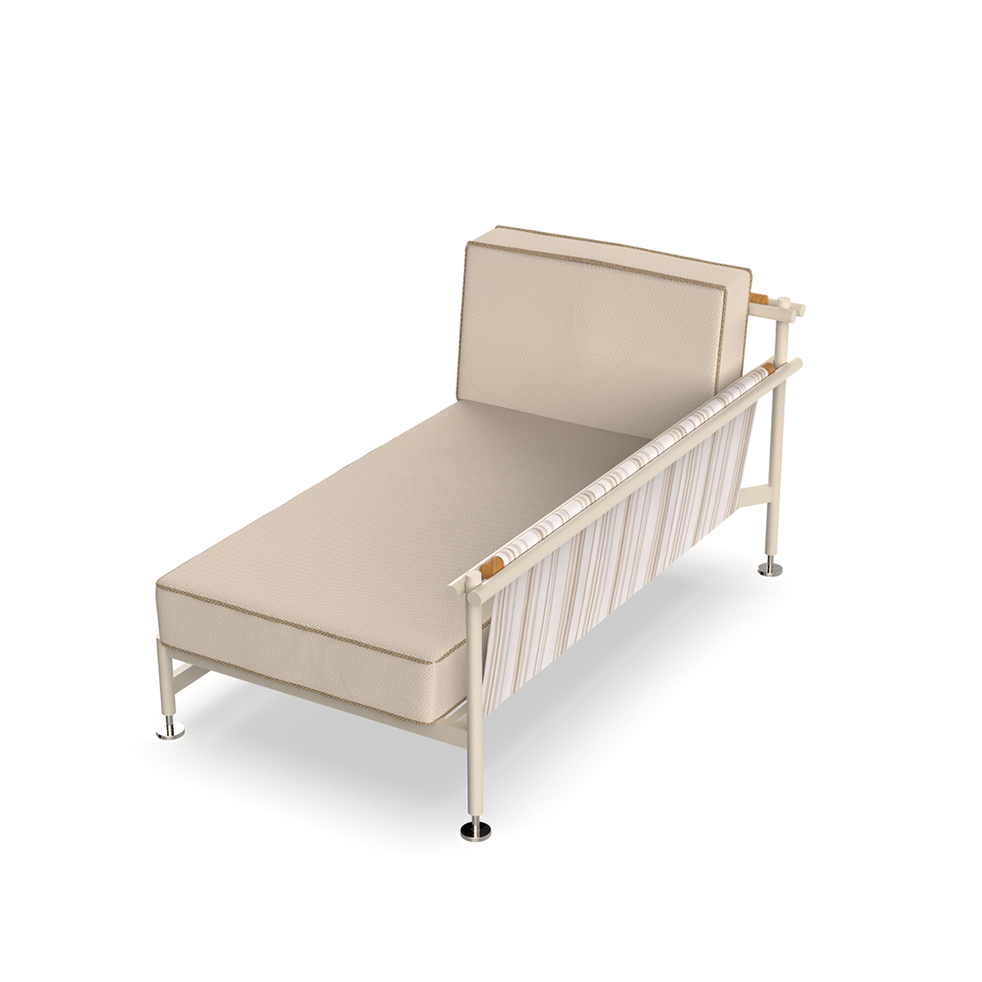 Left-facing exterior chaise lounge module - Hamptons