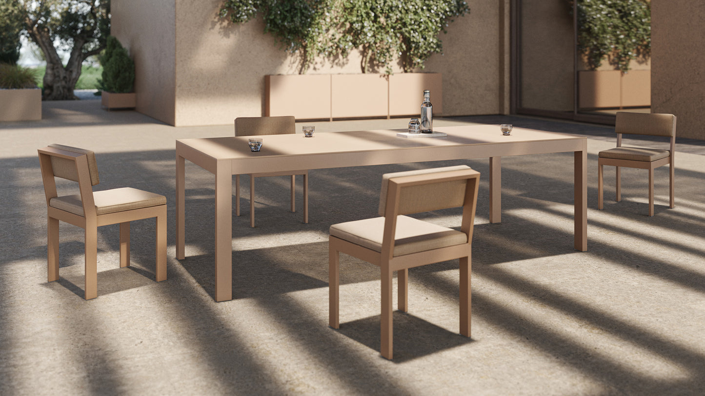 Mesa Terraza 100x200 exterior - Posidonia