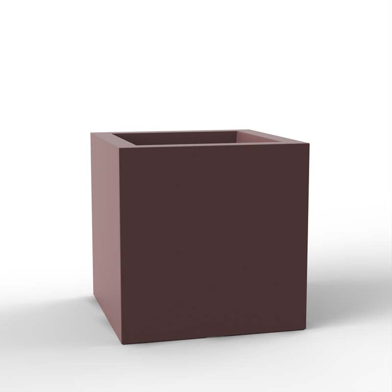 Pot Cube 50x50x50 cm, simple paroi, Vondom blanc