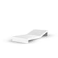 Tumbona JUT para exterior | VONDOM. Tumbona de diseño moderno para jardín o terraza. Dimensiones: 80x200x30 Diseñado por Studio Vondom. Fabricado en rotomoldeo de resina de polietileno de alta resistencia reforzada con fibra de vidrio y tratamiento UV.