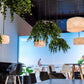 MARQUIS Lámpara Colgante Exterior para exterior | VONDOM. Lámpara de Exterior de diseño moderno para jardín o terraza. Dimensiones: Ø51x32 Diseñado por EstudiHac. Fabricado en rotomoldeo de resina de polietileno de alta resistencia reforzada con fibra de vidrio y tratamiento UV.