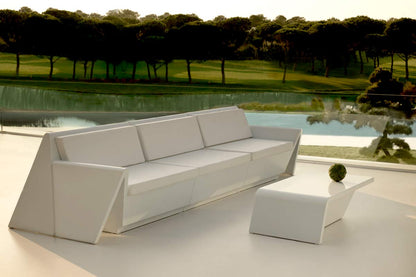 REST Sofa Módulo Esquina 94x94x74 para exterior | VONDOM. Sofa Modular de diseño moderno para jardín o terraza. Dimensiones: 94x94x74 Diseñado por ACero. Fabricado en rotomoldeo de resina de polietileno de alta resistencia reforzada con fibra de vidrio y tratamiento UV.