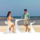 WING Mesa 50x76x100cm para exterior | VONDOM. Mesa de diseño moderno para jardín o terraza. Dimensiones: 50x76x100 Diseñado por ACero. Fabricado en rotomoldeo de resina de polietileno de alta resistencia reforzada con fibra de vidrio y tratamiento UV.