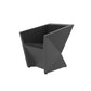 FAZ Silla con Brazos para exterior | VONDOM. Silla de diseño moderno para jardín o terraza. Dimensiones: 72x65x76 Diseñado por Ramón Esteve. Fabricado en rotomoldeo de resina de polietileno de alta resistencia reforzada con fibra de vidrio y tratamiento UV.
