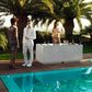 VELA Mesa Ø80cm para exterior | VONDOM. Mesa Baja de diseño moderno para jardín o terraza. Dimensiones: Ø80x30 Diseñado por Ramón Esteve. Fabricado en rotomoldeo de resina de polietileno de alta resistencia reforzada con fibra de vidrio y tratamiento UV.