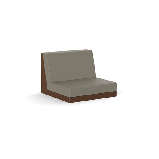 PIXEL Módulo Central Alto para exterior | VONDOM. Sofa Modular de diseño moderno para jardín o terraza. Dimensiones: 101x101x77 Diseñado por Ramón Esteve. Fabricado en rotomoldeo de resina de polietileno de alta resistencia reforzada con fibra de vidrio y tratamiento UV.