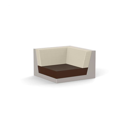 PIXEL Módulo Derecha para exterior | VONDOM. Sofa Modular de diseño moderno para jardín o terraza. Dimensiones: 101x101x63 Diseñado por Ramón Esteve. Fabricado en rotomoldeo de resina de polietileno de alta resistencia reforzada con fibra de vidrio y tratamiento UV.