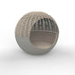 Daybed MOON Baldachin aus gewebtem Seil