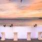 FIESTA Barra Central para exterior | VONDOM. Barra de diseño moderno para jardín o terraza. Dimensiones: 180x60x115 Diseñado por Archirivolto Design. Fabricado en rotomoldeo de resina de polietileno de alta resistencia reforzada con fibra de vidrio y tratamiento UV.