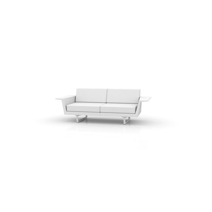 DELTA Sofa 2 PLAZAS para exterior | VONDOM. Sofa Modular de diseño moderno para jardín o terraza. Dimensiones: 204x88x72 Diseñado por Jorge Pensi. Fabricado en rotomoldeo de resina de polietileno de alta resistencia reforzada con fibra de vidrio y tratamiento UV.