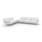 DELTA Sofa Derecha 32Corner para exterior | VONDOM. Sofa Modular de diseño moderno para jardín o terraza. Dimensiones: 342x266x72 Diseñado por Jorge Pensi. Fabricado en rotomoldeo de resina de polietileno de alta resistencia reforzada con fibra de vidrio y tratamiento UV.